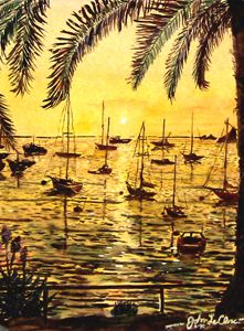 Sunset Mooring Catalina Island