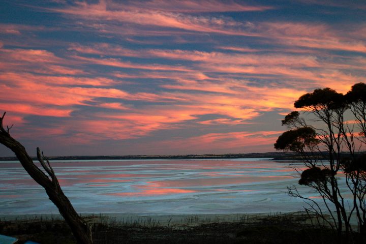 Sunset over Lake Dumbleyung - Adbetron