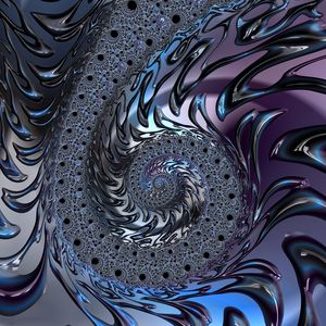 Rainbow metallic fractal