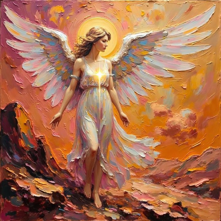 Angel on Planet Mars - Kingsworth Arts - Digital Art, Religion