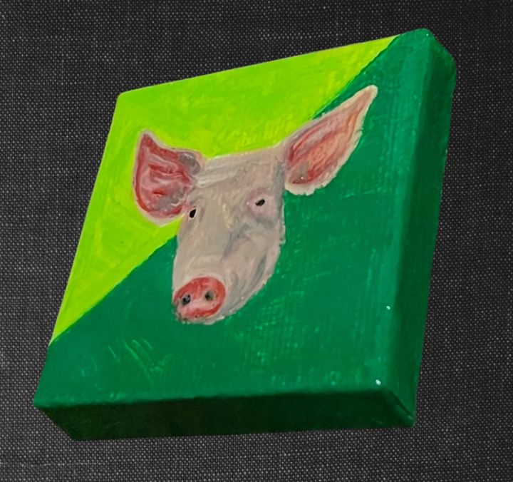 Piggy Piggy, Painting by Janice Serilla