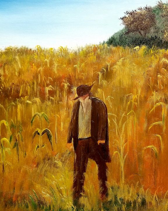 Walk in the field - The AM Art Gallery - Paintings & Prints, Landscapes ...