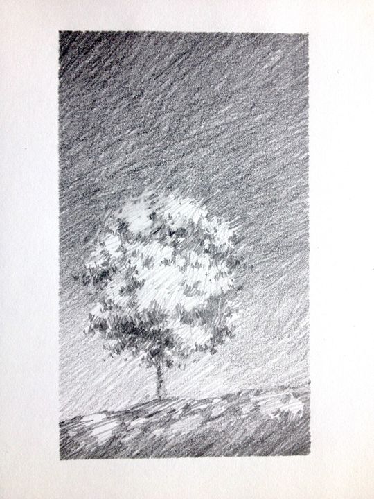 Provence - 5" by 7" pencil sketches