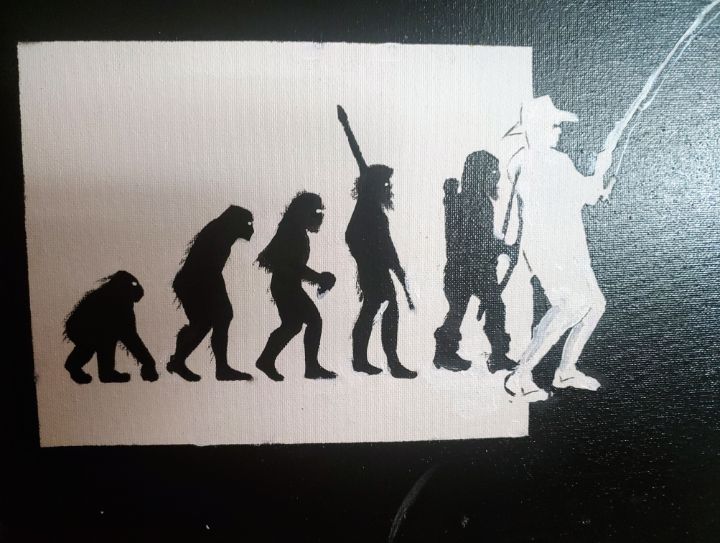 Evolution of the Man - Jeff's Creations - Paintings & Prints