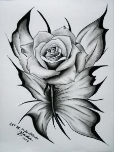 Rose Butterfly - Shekinah Villado Art
