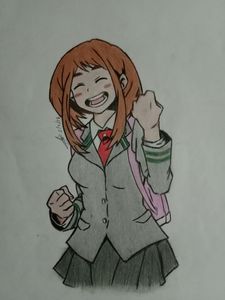 Uraraka My Hero Academia Canvas Painting - Fanart deals