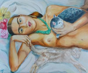 Frida Kahlo Erotic Portrait
