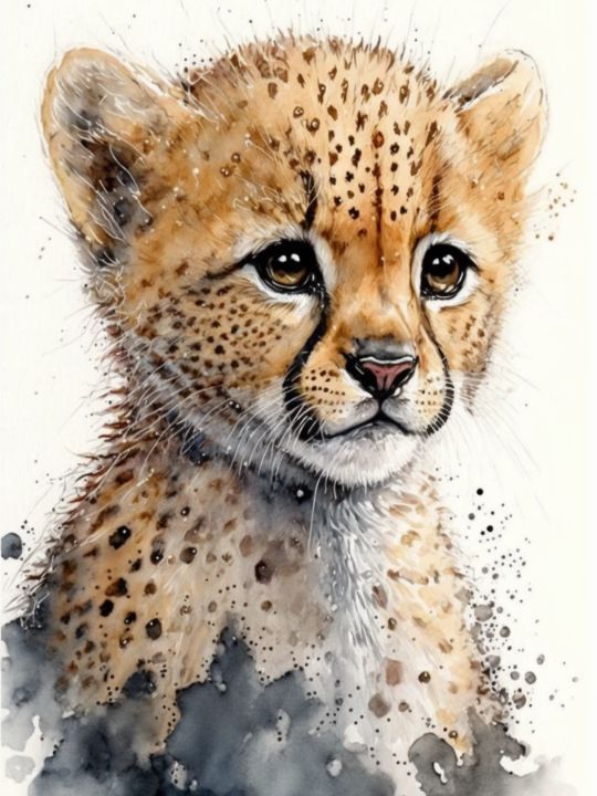 Baby Leopard - Nogaard - Digital Art, Animals, Birds, & Fish, Wild Cats ...