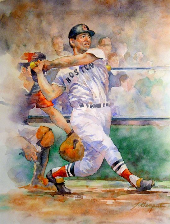 Ted Williams - JJ and Son Gallery - Paintings & Prints, Sports & Hobbies,  Baseball - ArtPal