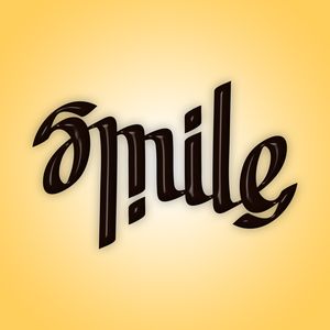 Ambigram of Smile