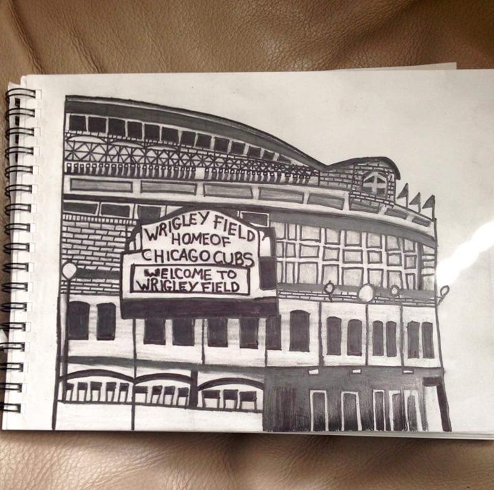 Wrigley Field Drawing