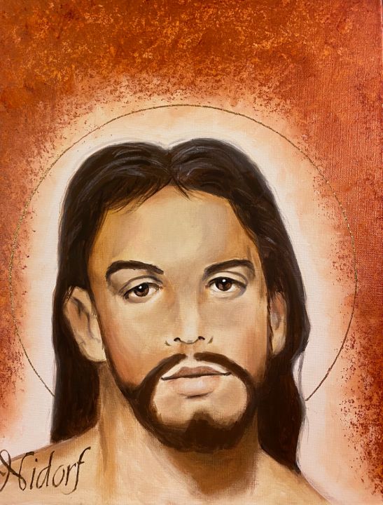 "Look Into My Eyes" Jesus Pax Nidorf Gallery Paintings & Prints