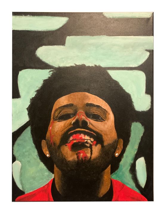 The Weeknd After Hours ' Poster, picture, metal print, paint by the Grall