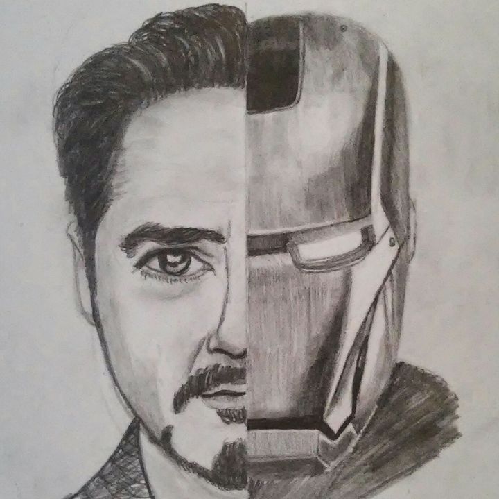 Tony Stark/ Iron Man - BrookieJ Creations - Drawings & Illustration, People  & Figures, Animation, Anime, & Comics, Comics - ArtPal