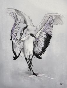 絵画 Dancing Bird #001 絵画 Dancing Bird #001