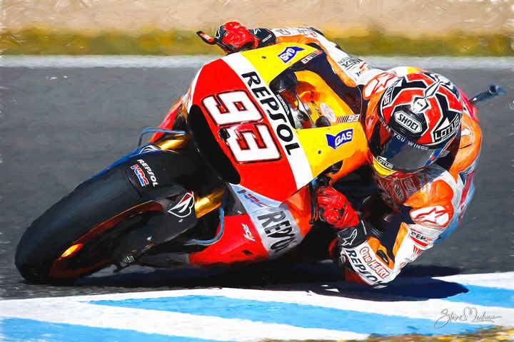 Marc Marquez in Action #2 - Steve Medina - Digital Art, People ...