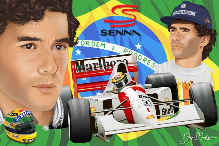 Tribute #1 to Ayrton Senna - Steve Medina