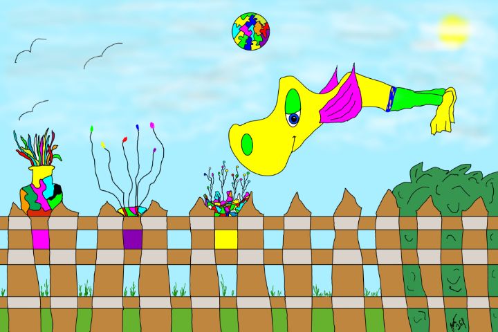 Freddy Flower Sniffer - Maria Theoharis - Drawings & Illustration ...