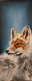 Original fox painting using acrylics