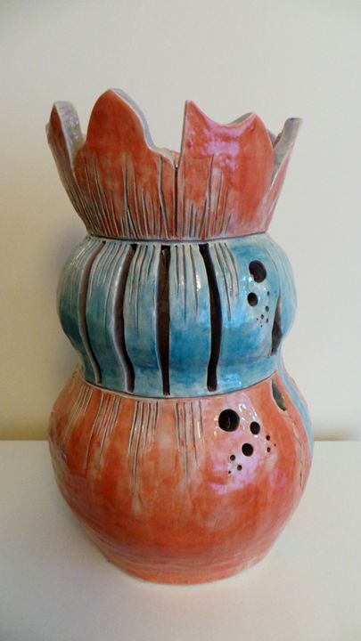 Ceramic vase/lamp - Helen Butt