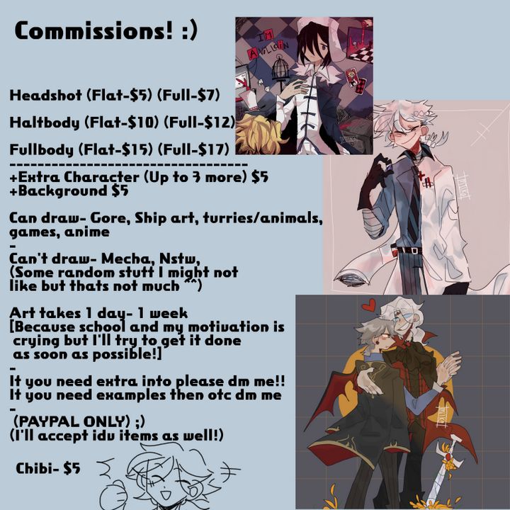 Commission Prices