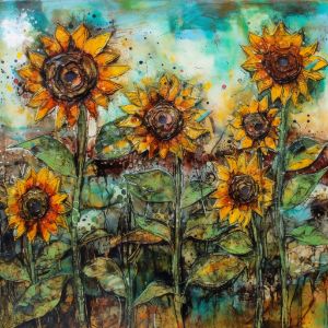 Sunflowers Mixed Media - Namayo