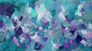 Lilac and Magenta Abstract Canvas - Namayo