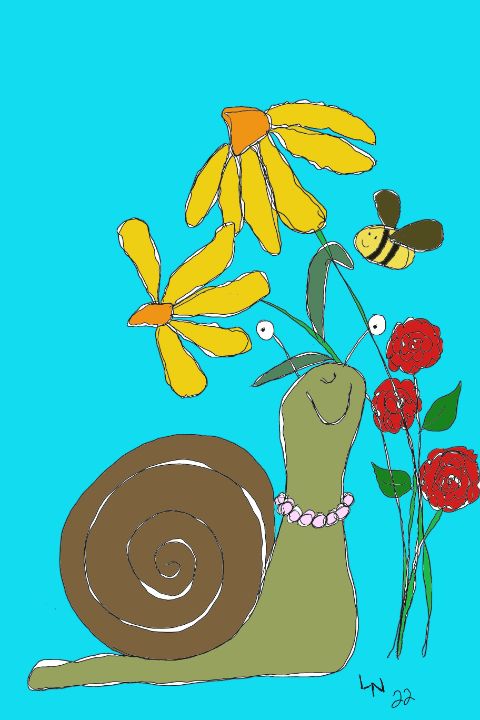 Snail And Bee - Lesa Nivens