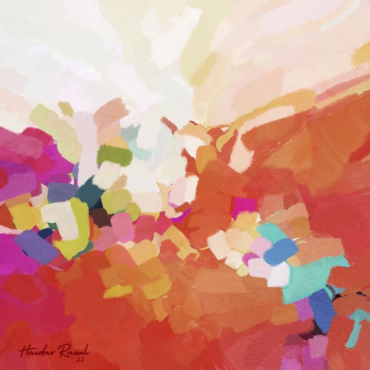 simple colorful abstract paintings