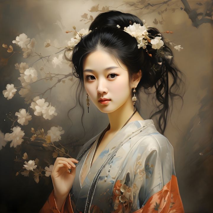 Beautiful Japanese Woman IRIX ART Digital Art AI People 
