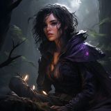 Dark witch, adventurer costume