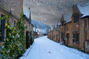 Castle Combe in the snow