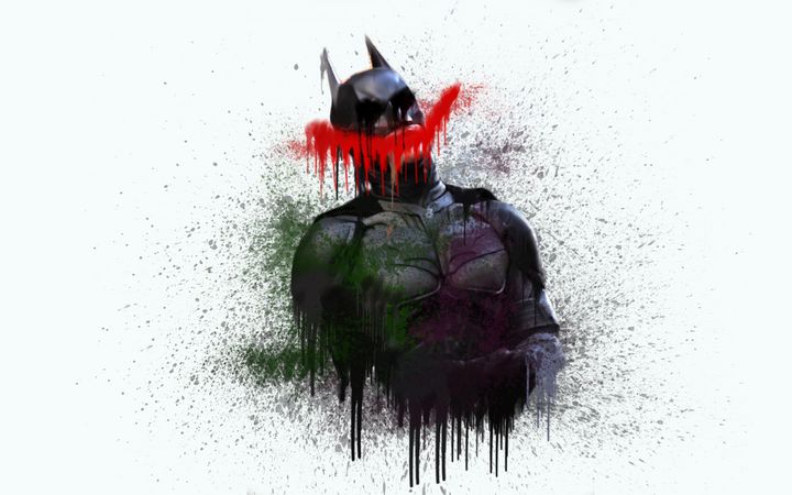 Batman The Dark knight Paint Drip - Penspectrum - Paintings & Prints ...
