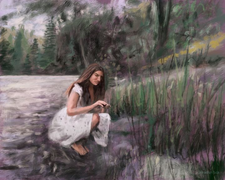 Isabel By The River - The Art of Larry Whitler