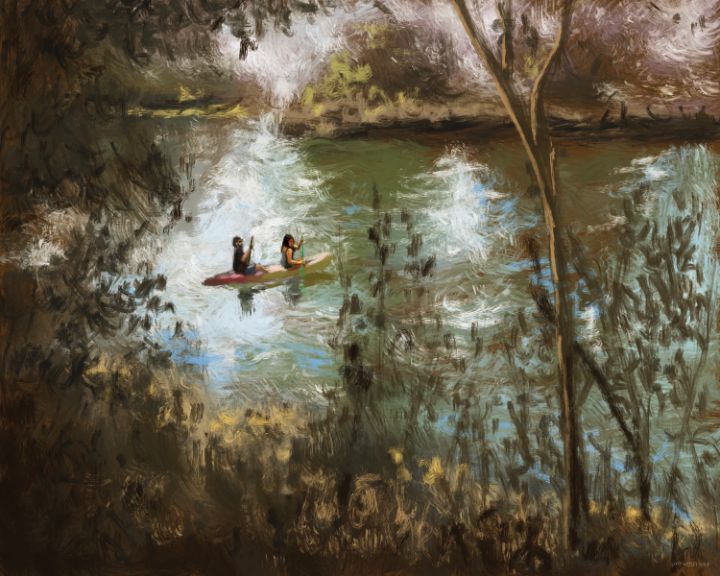 Kayaking Three Sisters Springs - The Art of Larry Whitler