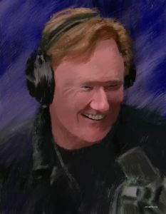 Conan O'Brien Portrait - The Art of Larry Whitler