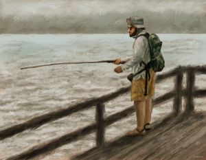 How to Fish - paintings - Digital Art, Sports & Hobbies, Fishing - ArtPal