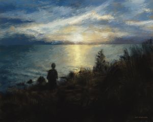 Cedar Key Sunset - The Art of Larry Whitler