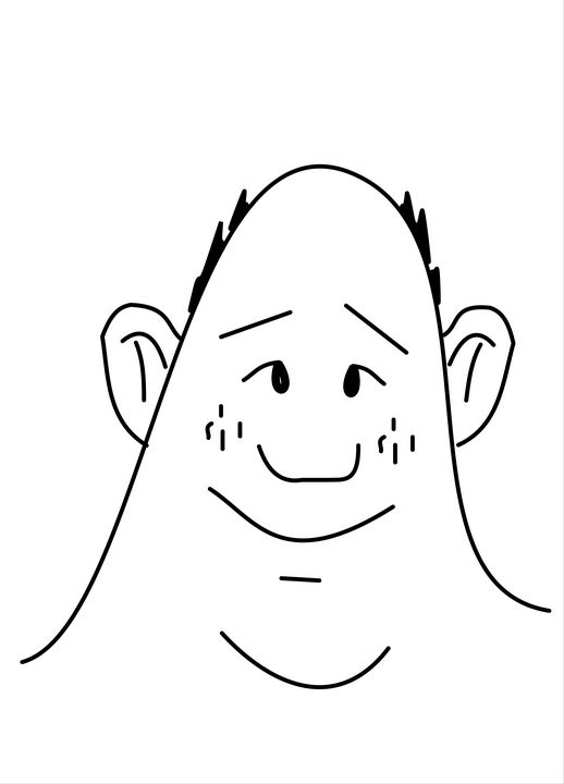 Funny face draw stock illustration. Illustration of disappointed - 128473879