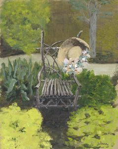Garden Seat with Hat