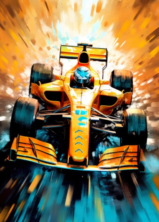 Car Racing #sport - Jbjart Justyna Jaszke - Paintings & Prints, Sports 