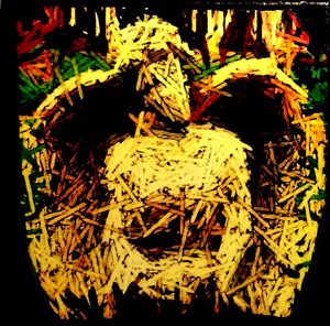 Straw Angel (Mixed-Media)