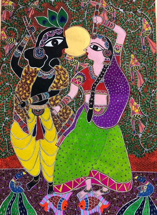 Radha Krishna Raasa - Puja - Paintings & Prints, Ethnic, Cultural ...