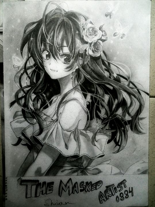 Anime Sketch Made With Artline Shading Pencils And Doms Mechanical Eraser  On An A4 Drawing Sheet, drawing anime sketch - thirstymag.com