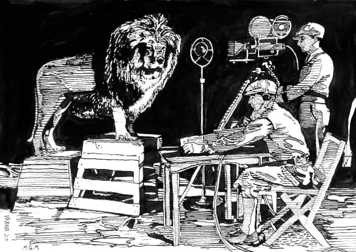 Leo the Lion (MGM) Martin "The Raven" Vrana Paintings & Prints