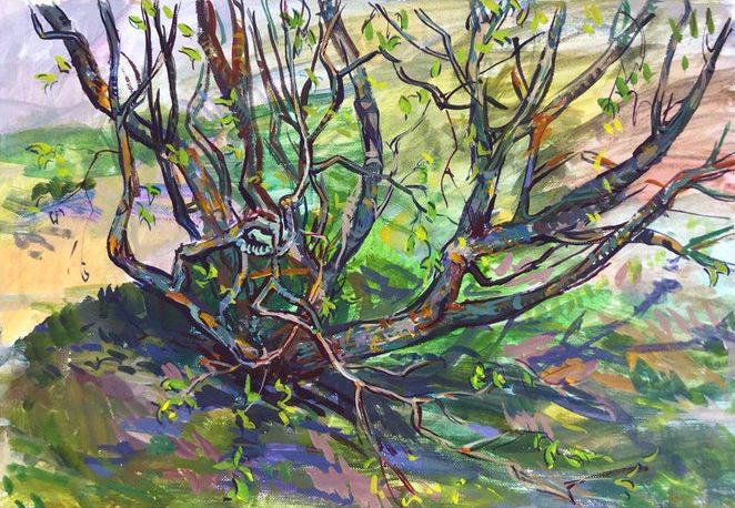 Tree branch painting - Mavko