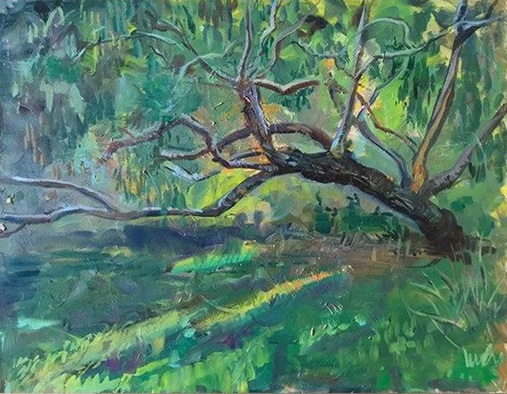 Tree oil painting - Mavko
