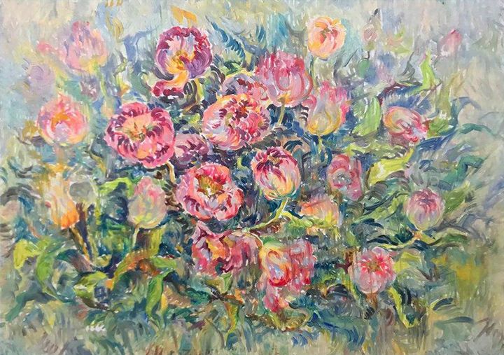 Tulip oil painting - Mavko