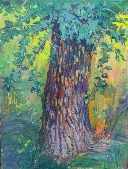 Green tree painting - Mavko