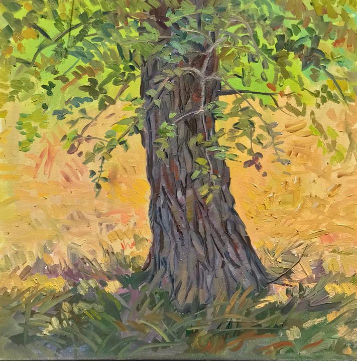 Oak tree painting - Mavko